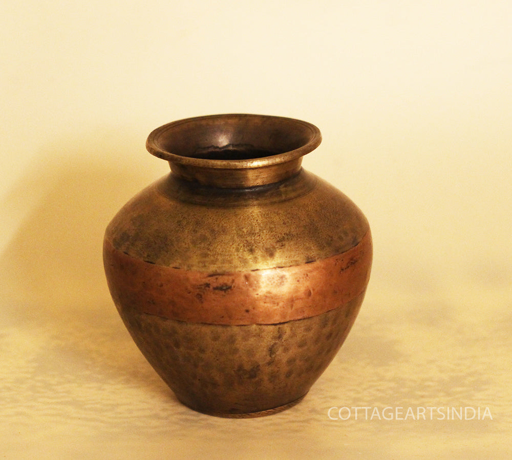 Brass n Copper Vintage Pot