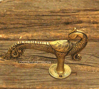 Brass Peacock Door Handle