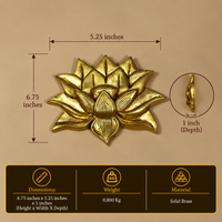 Brass Lotus for Wall Hanging