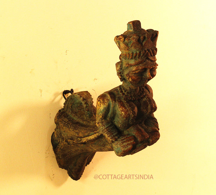 Wood Resin Kathputli Wall Hanging