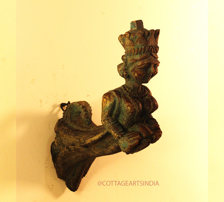 Wood Resin Kathputli Wall Hanging