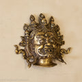 Brass Bhairav Wall Hanging Brass Bhairav