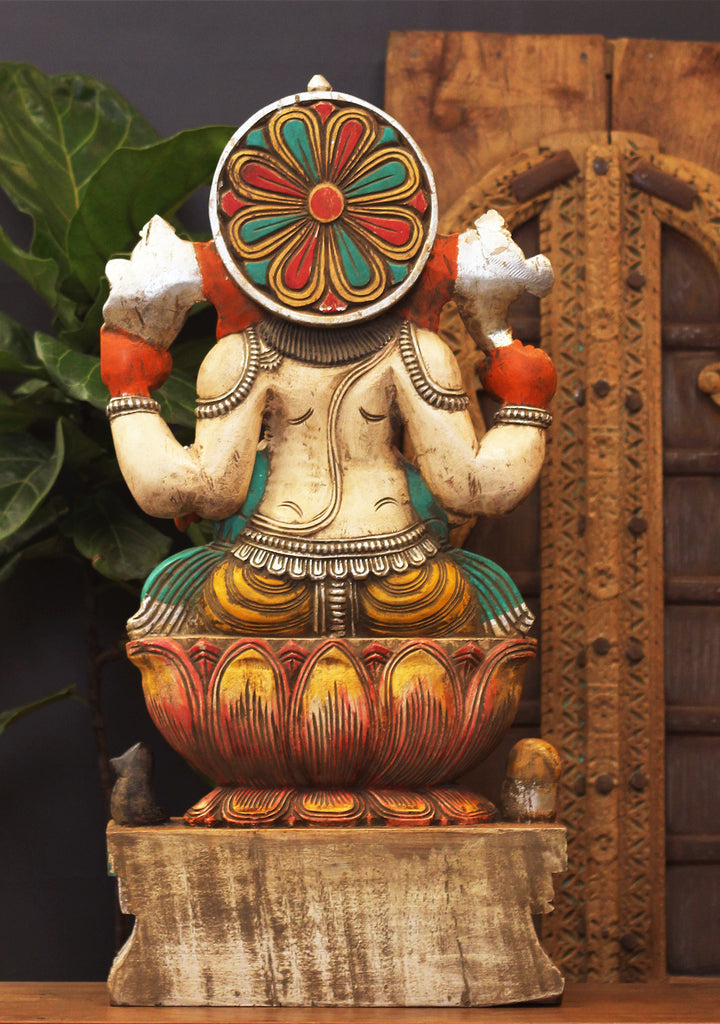 Wooden Ganesh 30"