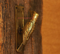 Brass Wood Pecker Door Knock