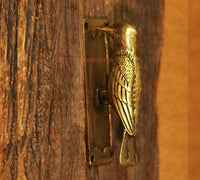Brass Wood Pecker Door Knock