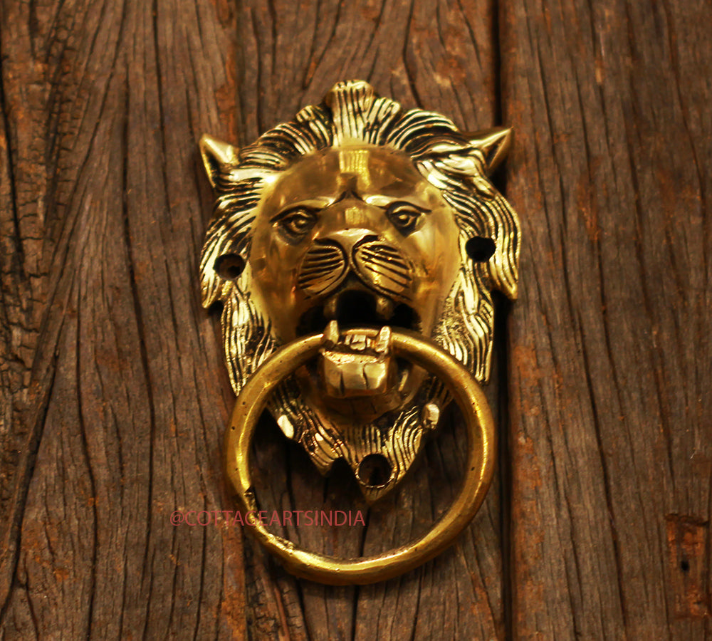 Brass Lion Door Knocker