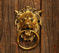 Brass Lion Door Knocker