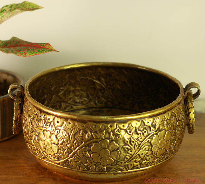 Brass Vintage Finish Planter