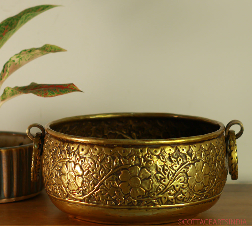 Brass Vintage Finish Planter