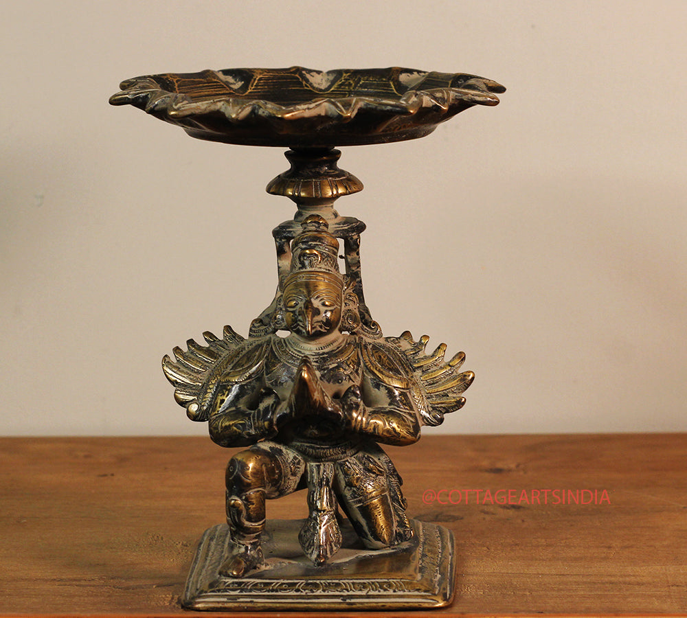 Brass Vintage Finish Garuda With Tray