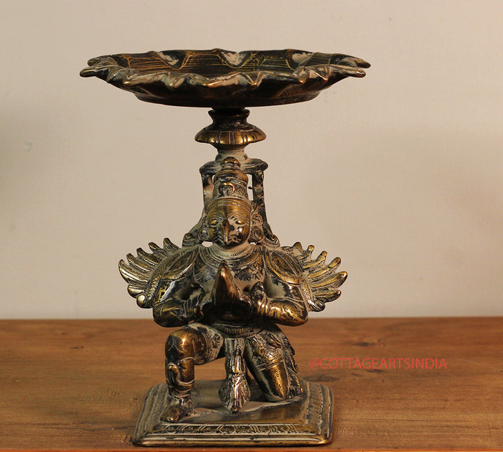 Brass Vintage Finish Garuda With Tray