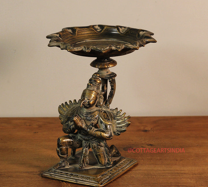 Brass Vintage Finish Garuda With Tray