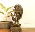 Brass Idol of Lord Murugan Statue 12"