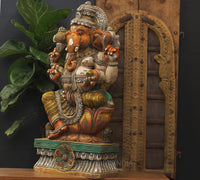 Wooden Ganesh 30"