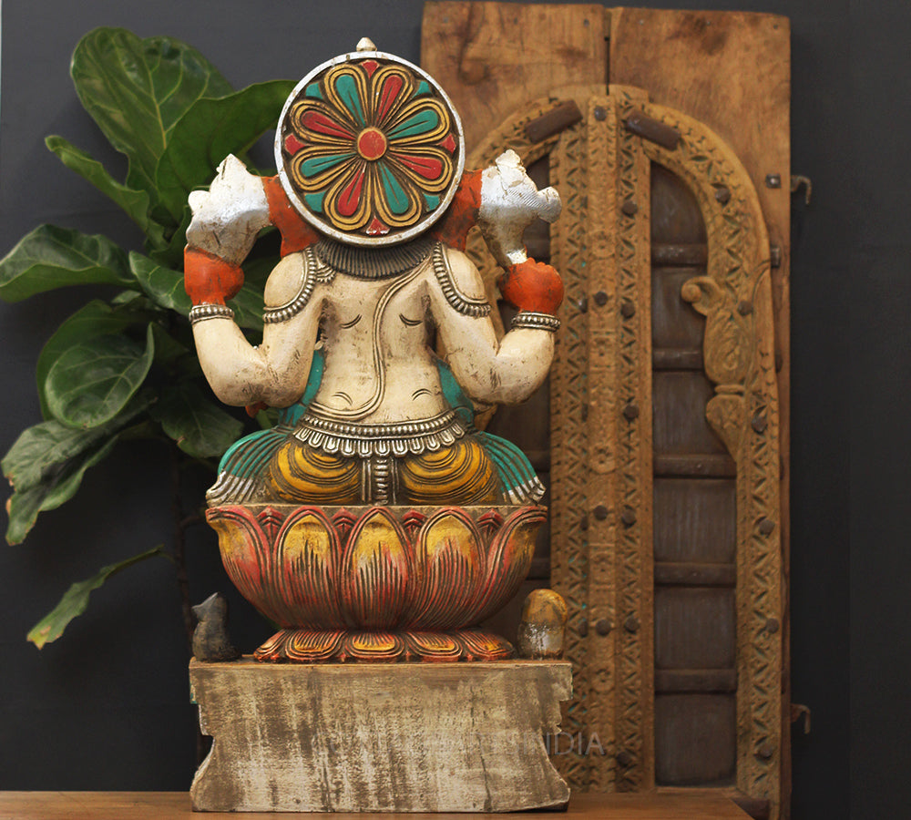 Wooden Ganesh 30"