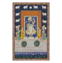 Hand-Painted Shrinathji Temple Pichwai Painting | Traditional Nathdwara Art