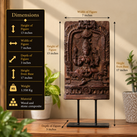 Vintage Wood /Stone Laxmi