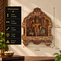 Wooden Kavadi Framed Lord Murugan -Kartikaye Wall Hanging