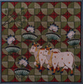 Pichwai Paintng Cow Lotus