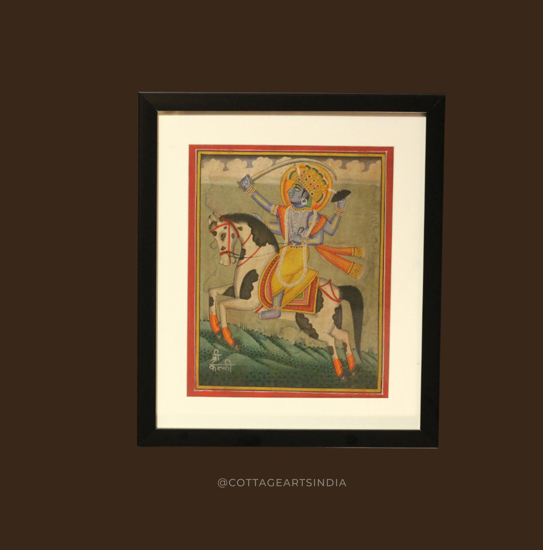 Dashavatara of Lord Vishnu (set of 13) – Pahari Miniature Painting
