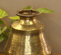 Brass Vintage Carved Planter