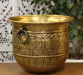 Brass Vintage Finish Planter 12"