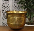 Brass Vintage Finish Planter 10"