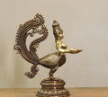 Brass Mayura Deepam – Traditional Peacock Lady Oil Lamp