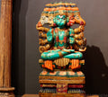 Wooden Panchmukhi Hanuman Idol 37"