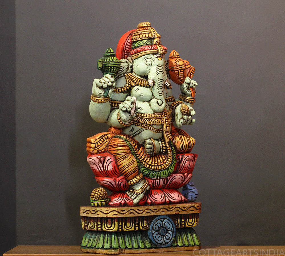Wooden Ganesh 24"