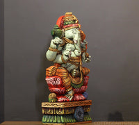 Wooden Ganesh 24"