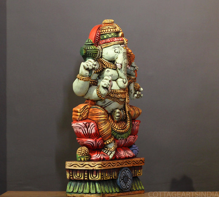 Wooden Ganesh 24"