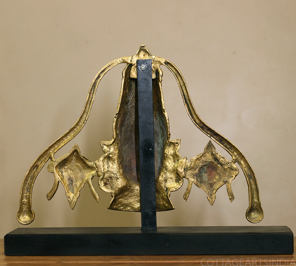 Brass Lord Venkateswara on Wooden Base