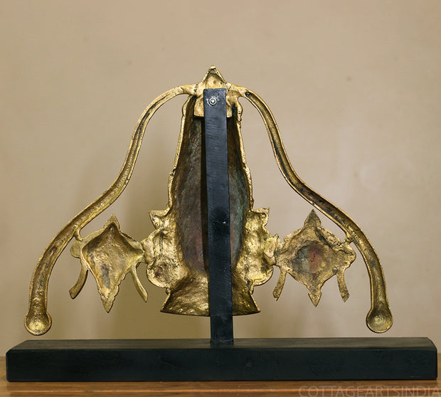 Brass Lord Venkateswara on Wooden Base