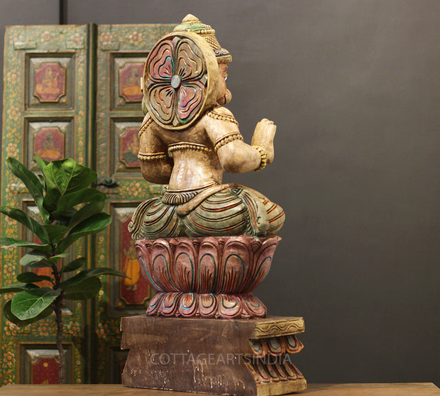 Wooden Hanuman 25"