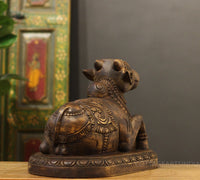 Wooden Carrved Nandi 13"