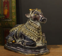 Brass Nandi In Antique Black Finish 17"