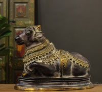 Brass Nandi In Antique Black Finish 17"