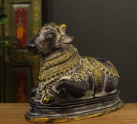 Brass Nandi In Antique Black Finish 17"