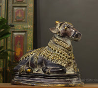 Brass Nandi In Antique Black Finish 17"