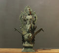 Balinese Bronze  Saraswati On Swan 18"