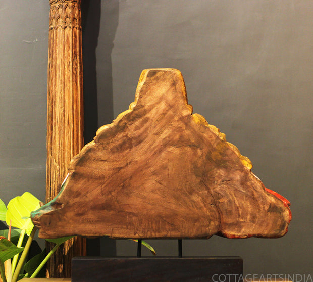 Wooden Trinity of Vishnu – Narasimha Varaha Wooden Sculpture