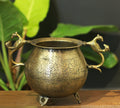 Brass Vintage Carved Planter