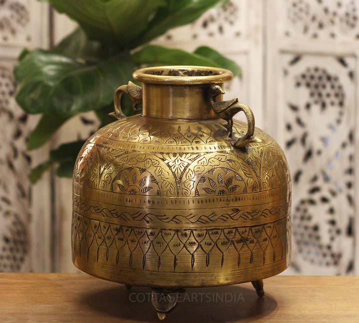 Brass Vintage Planter