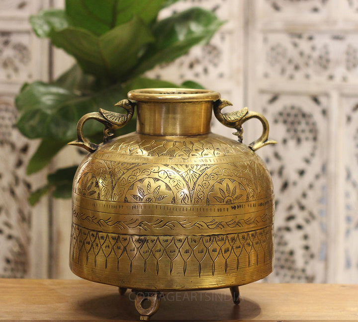 Brass Vintage Planter