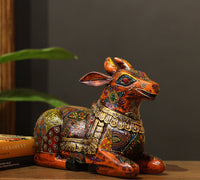 Wooden Nandi Handpainted 12.5"