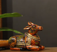 Wooden Nandi Handpainted 8.5"