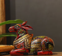 Wooden Nandi Handpainted 12.5"