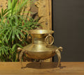 Brass Vintage Carved Planter
