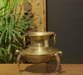 Brass Vintage Carved Planter